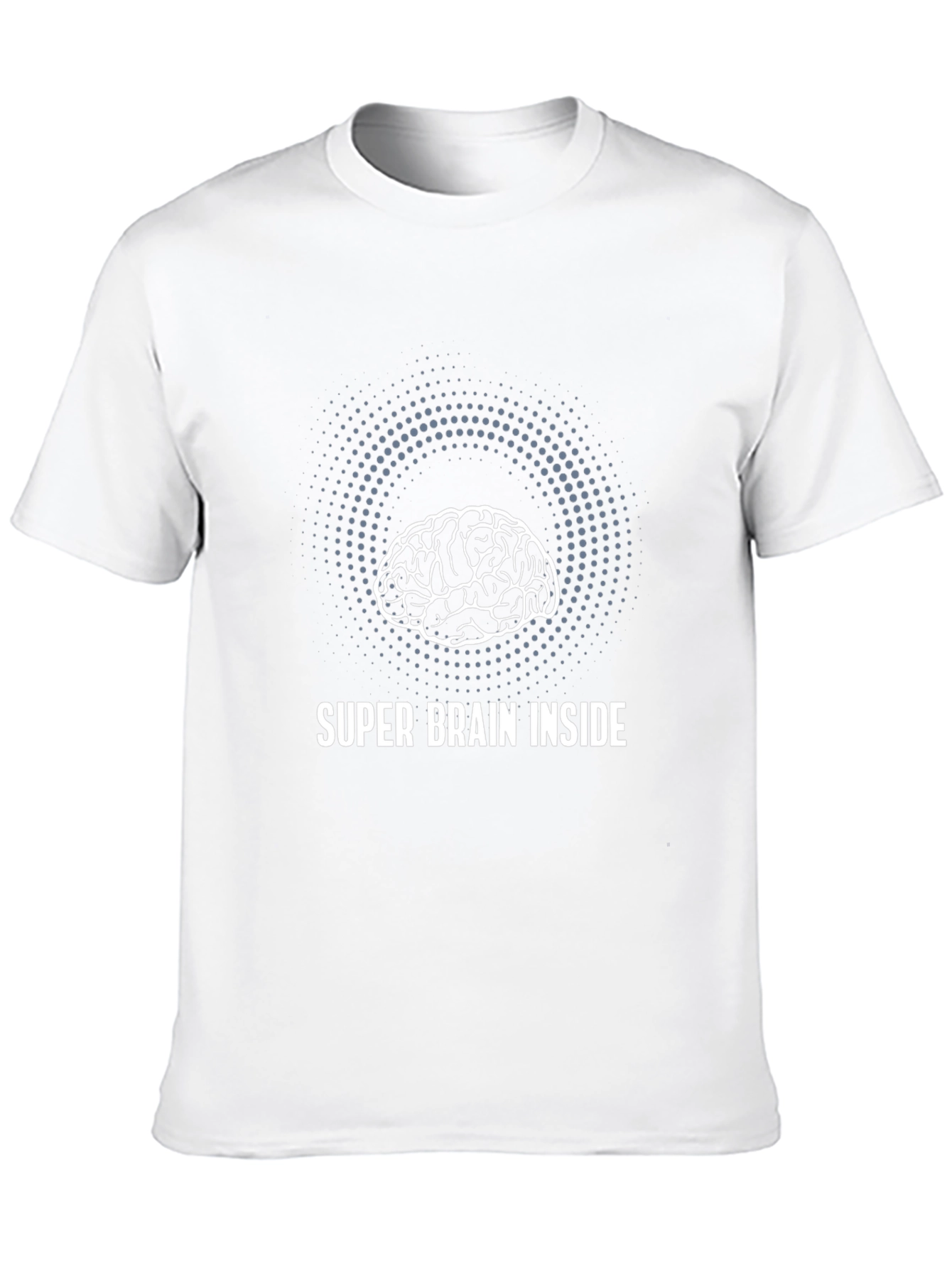 Super Brain Inside Graphic T-Shirt - Black Cotton Tee