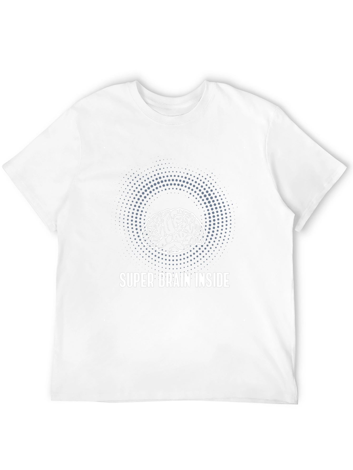 Super Brain Inside Graphic T-Shirt - Black Cotton Tee