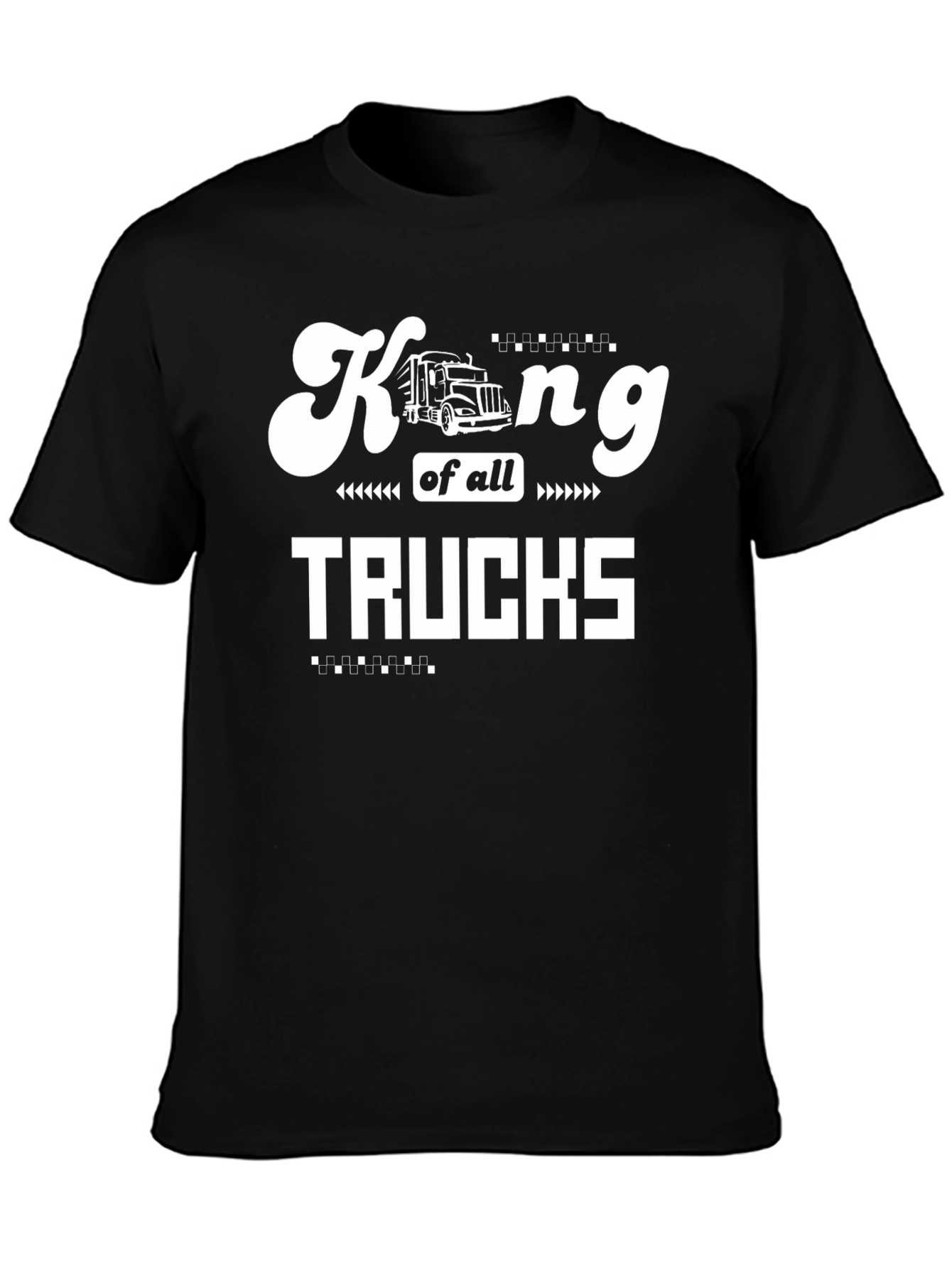 King of all Trucks Black Graphic Tee