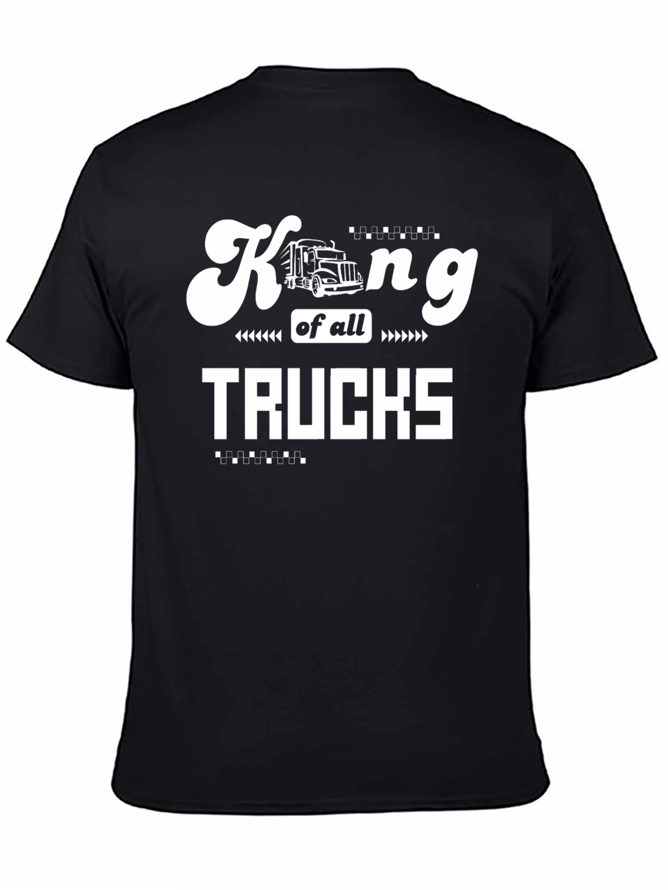 King of all Trucks Black Graphic Tee