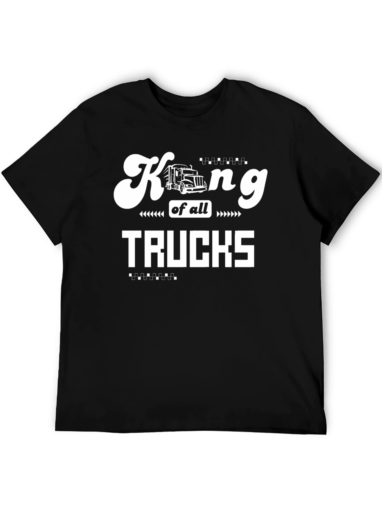 King of all Trucks Black Graphic Tee