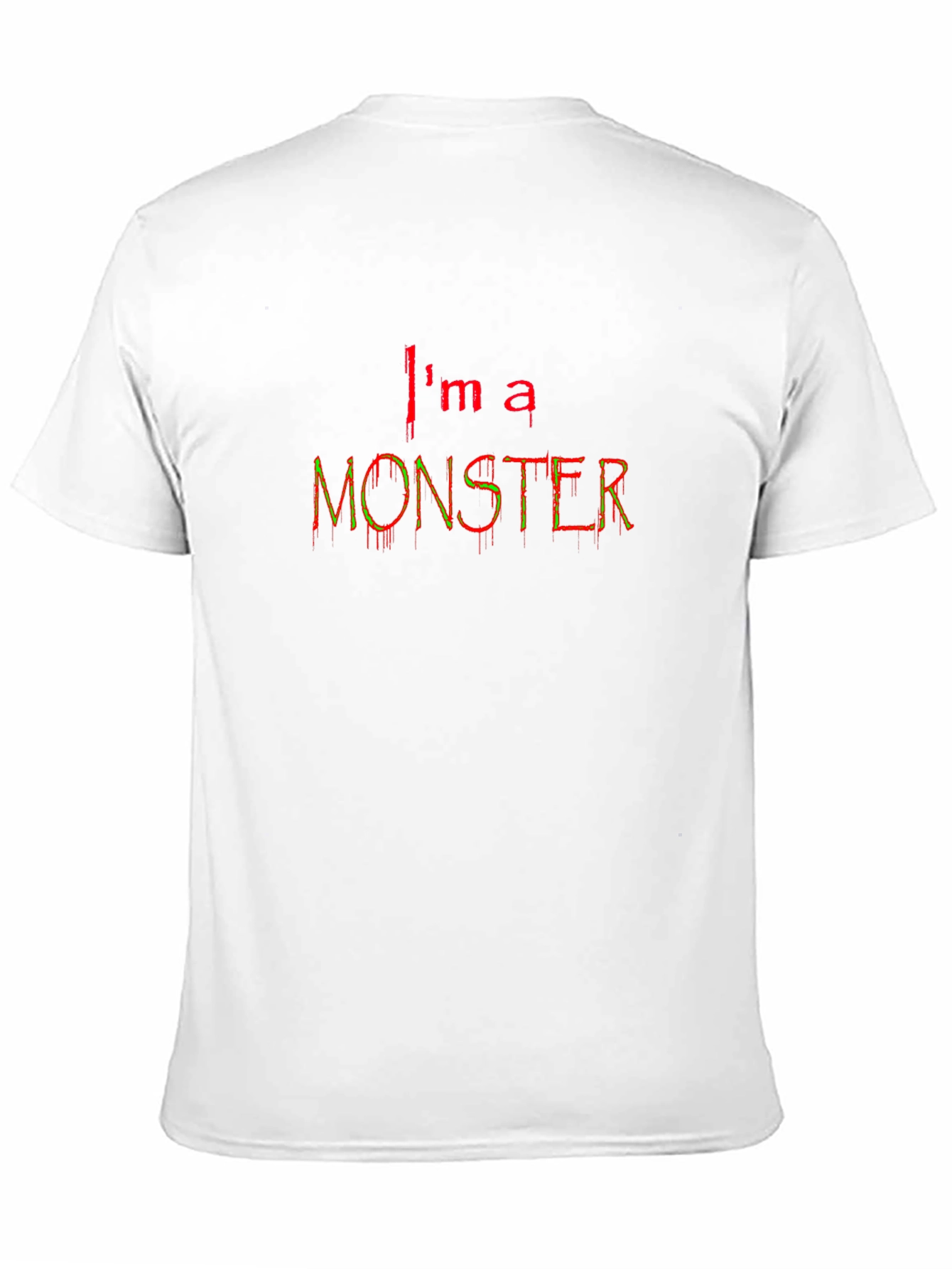 Im a Monster Graphic Tee - Black Cotton T-Shirt