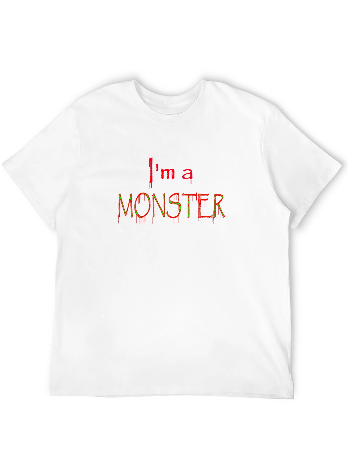 Im a Monster Graphic Tee - Black Cotton T-Shirt
