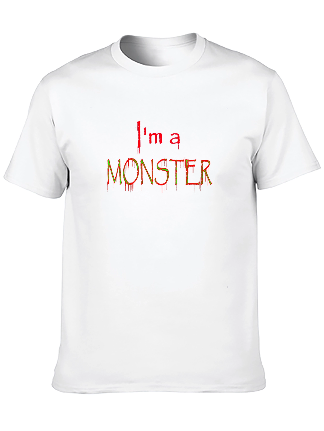 Im a Monster Graphic Tee - Black Cotton T-Shirt