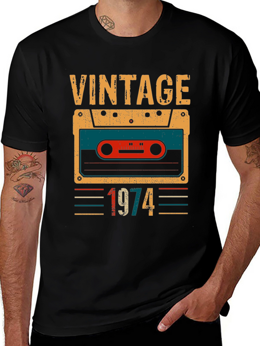 Vintage 1974 Cassette Tape T-Shirt