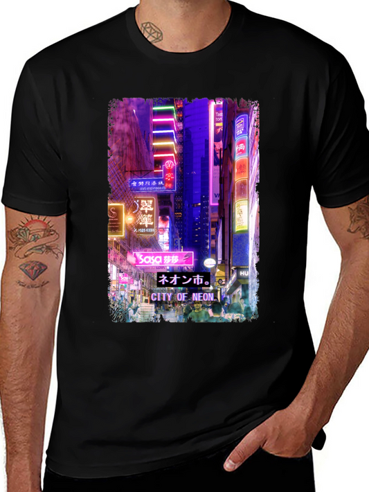 City of Neon Graphic T-Shirt