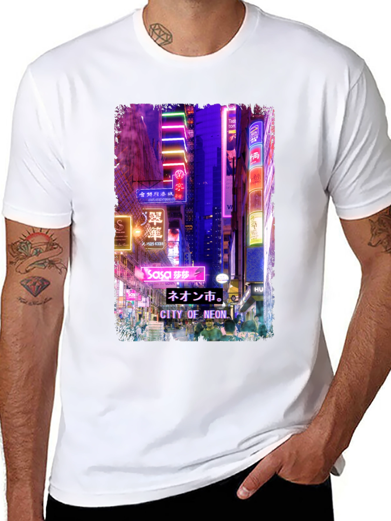City of Neon Graphic T-Shirt
