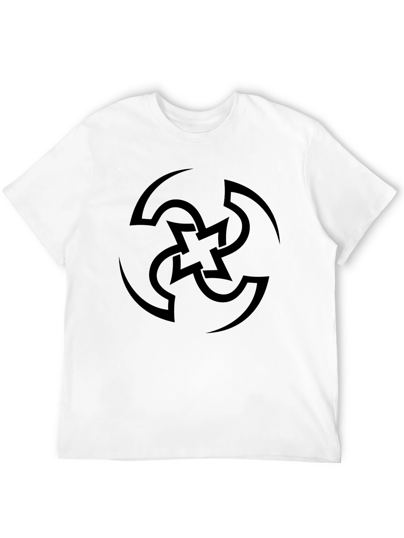 Swirl Graphic Tee - Mens Black Casual Shirt
