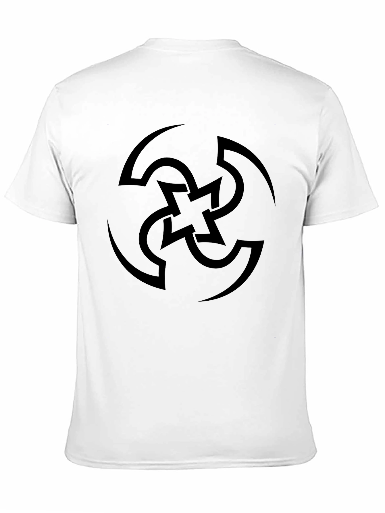 Swirl Graphic Tee - Mens Black Casual Shirt