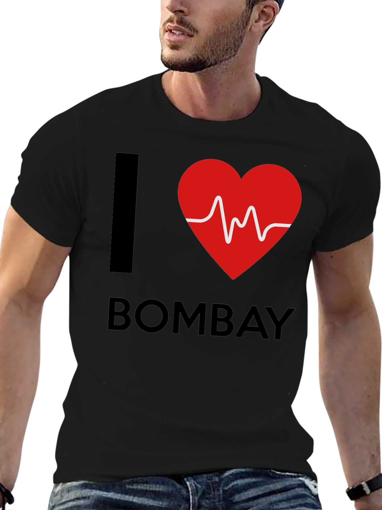 I Heart Bombay Graphic T-Shirt - Black