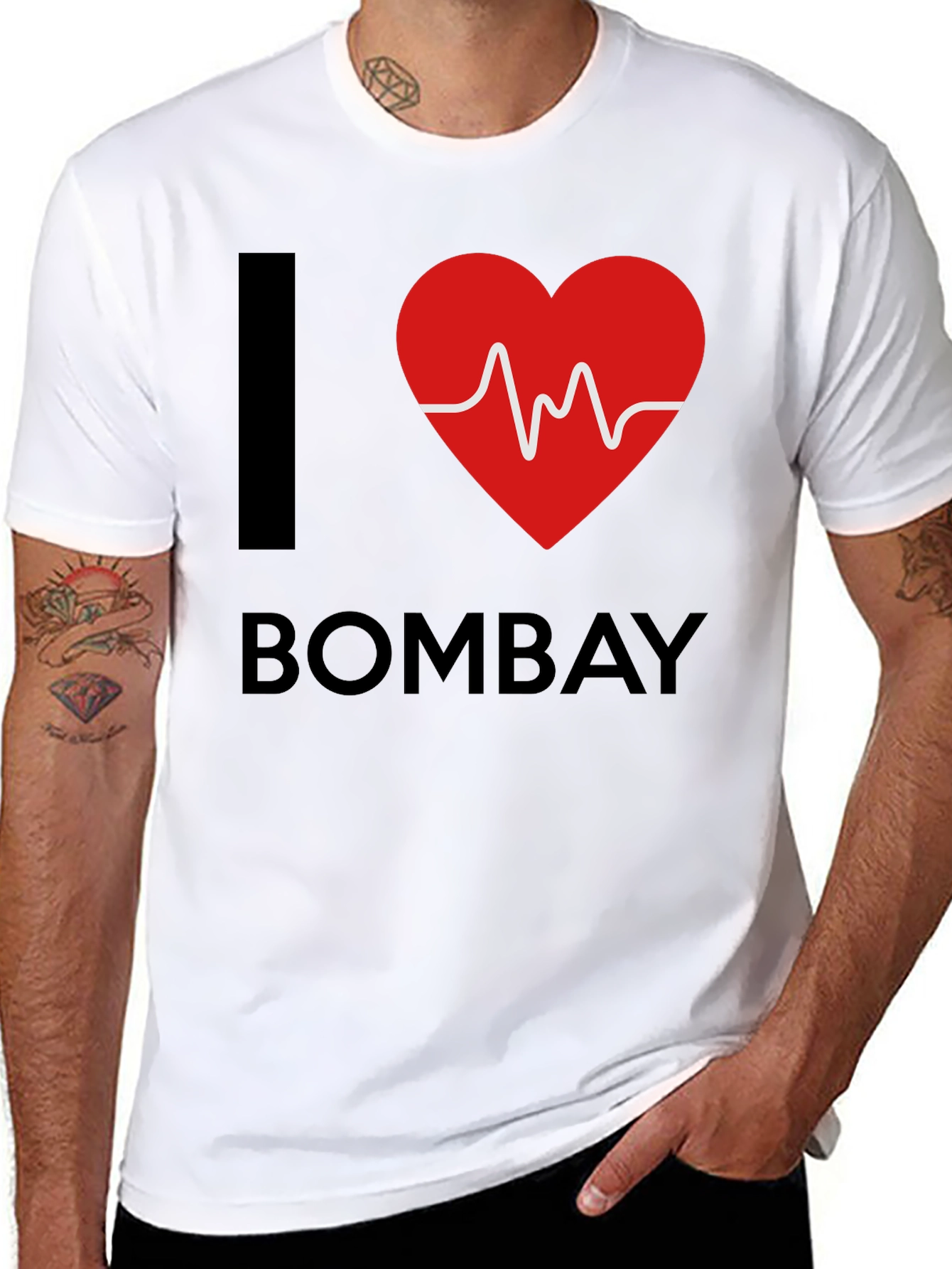 I Heart Bombay Graphic T-Shirt - Black