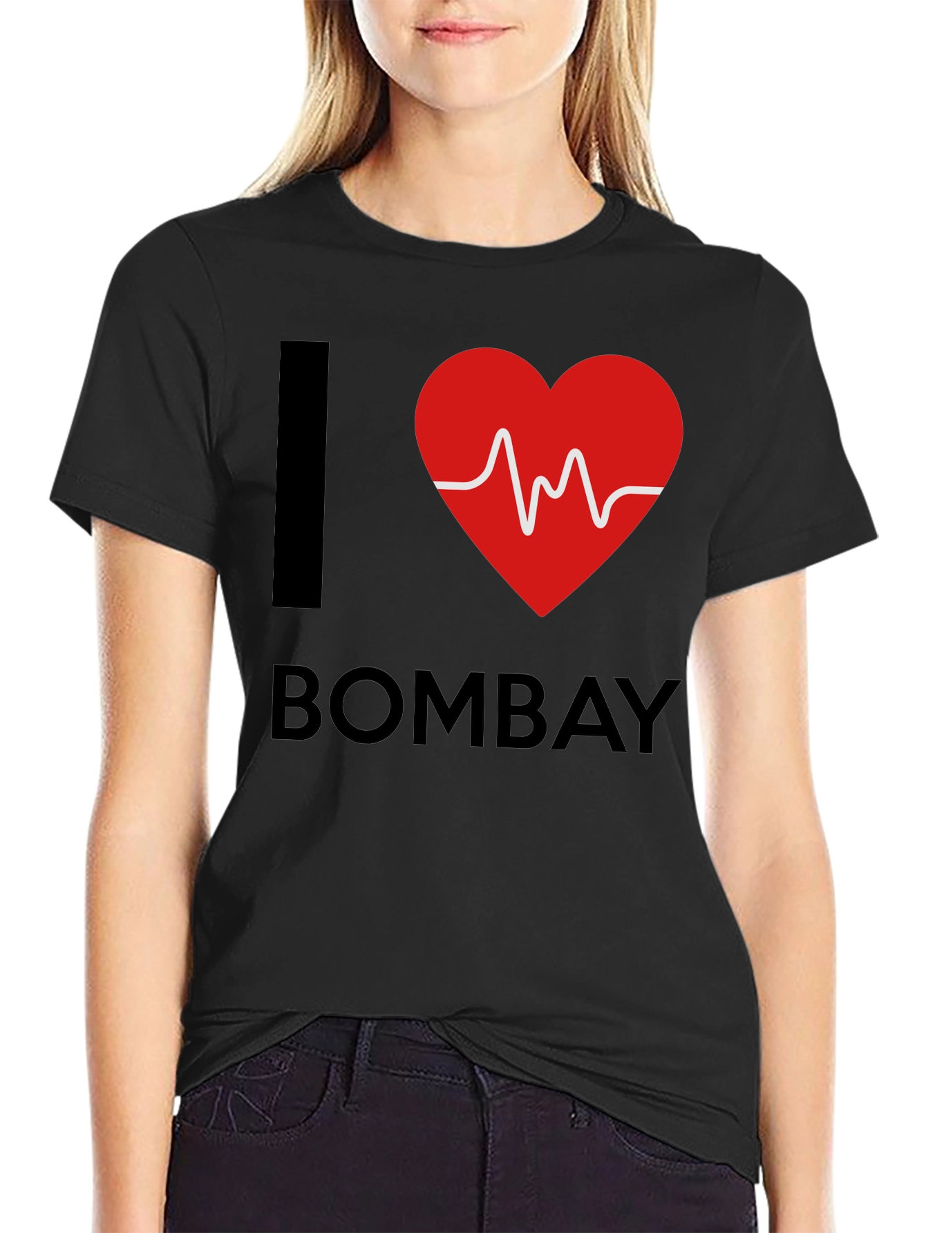 I Heart Bombay Graphic T-Shirt - Black