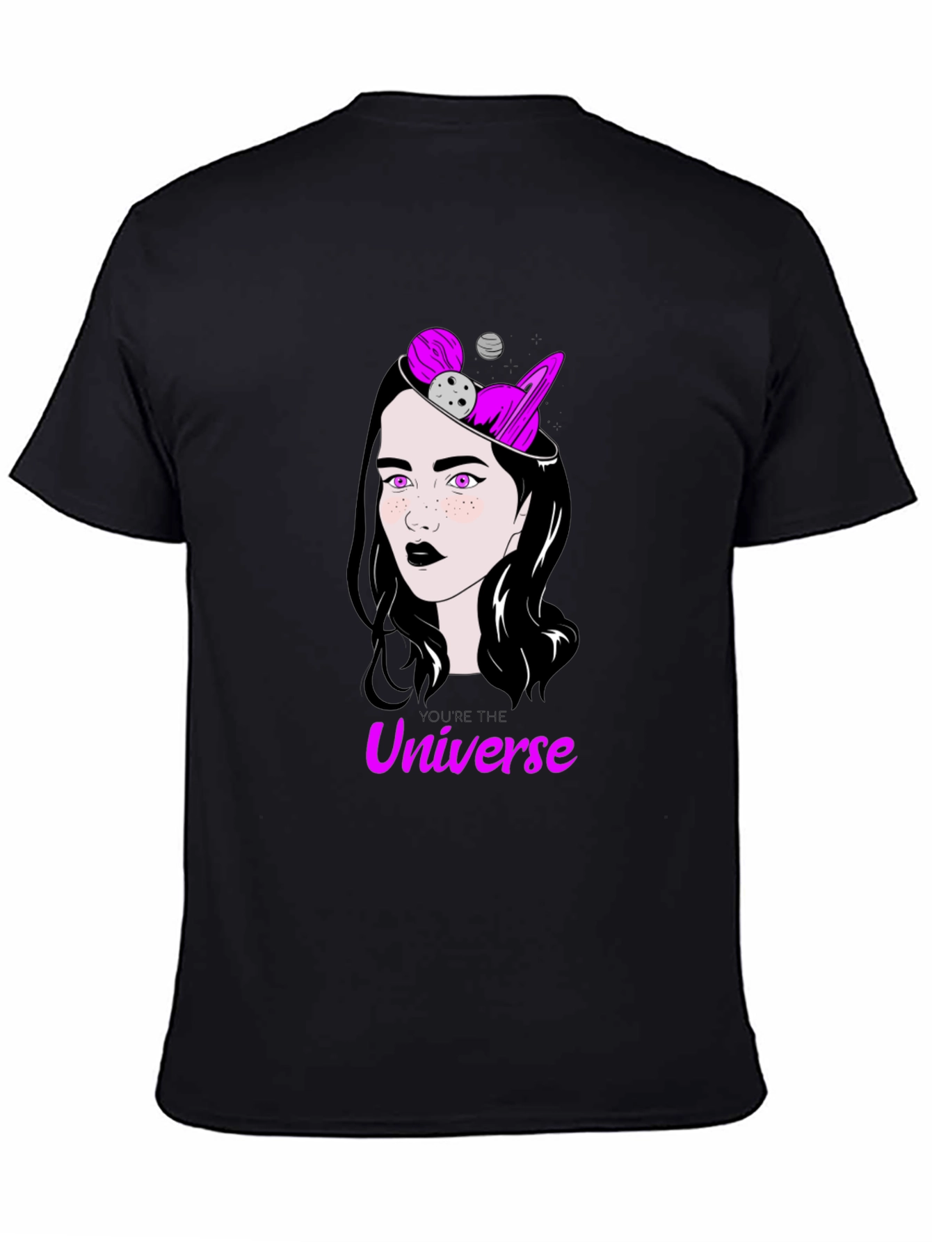 Universe Mind T-Shirt - Cosmic Woman Graphic Tee