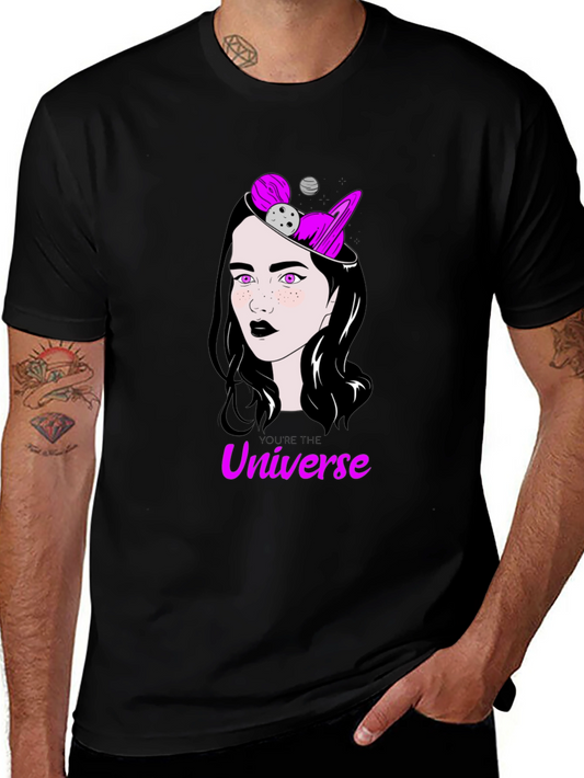 Universe Mind T-Shirt - Cosmic Woman Graphic Tee