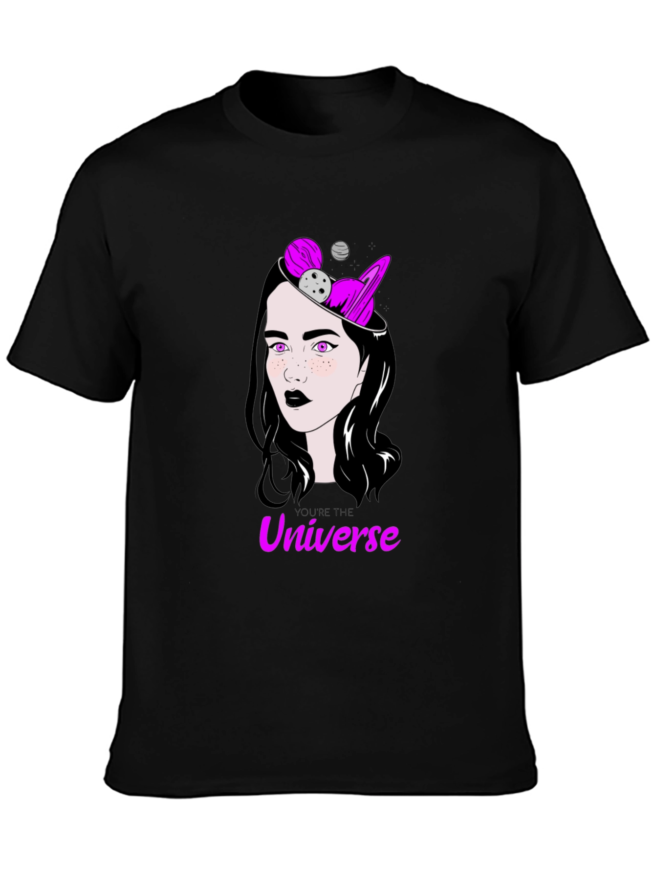 Universe Mind T-Shirt - Cosmic Woman Graphic Tee