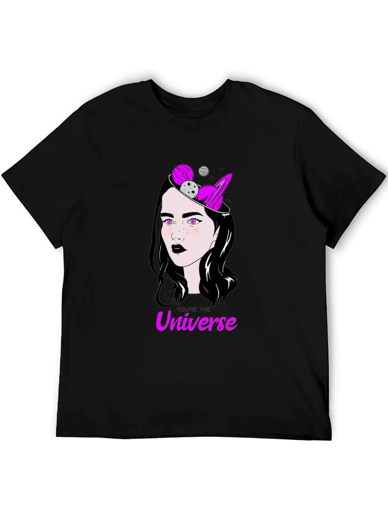 Universe Mind T-Shirt - Cosmic Woman Graphic Tee