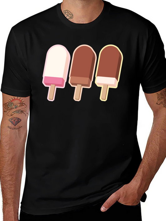 Ice Cream Pops Graphic T-Shirt - Sweet Summer Style