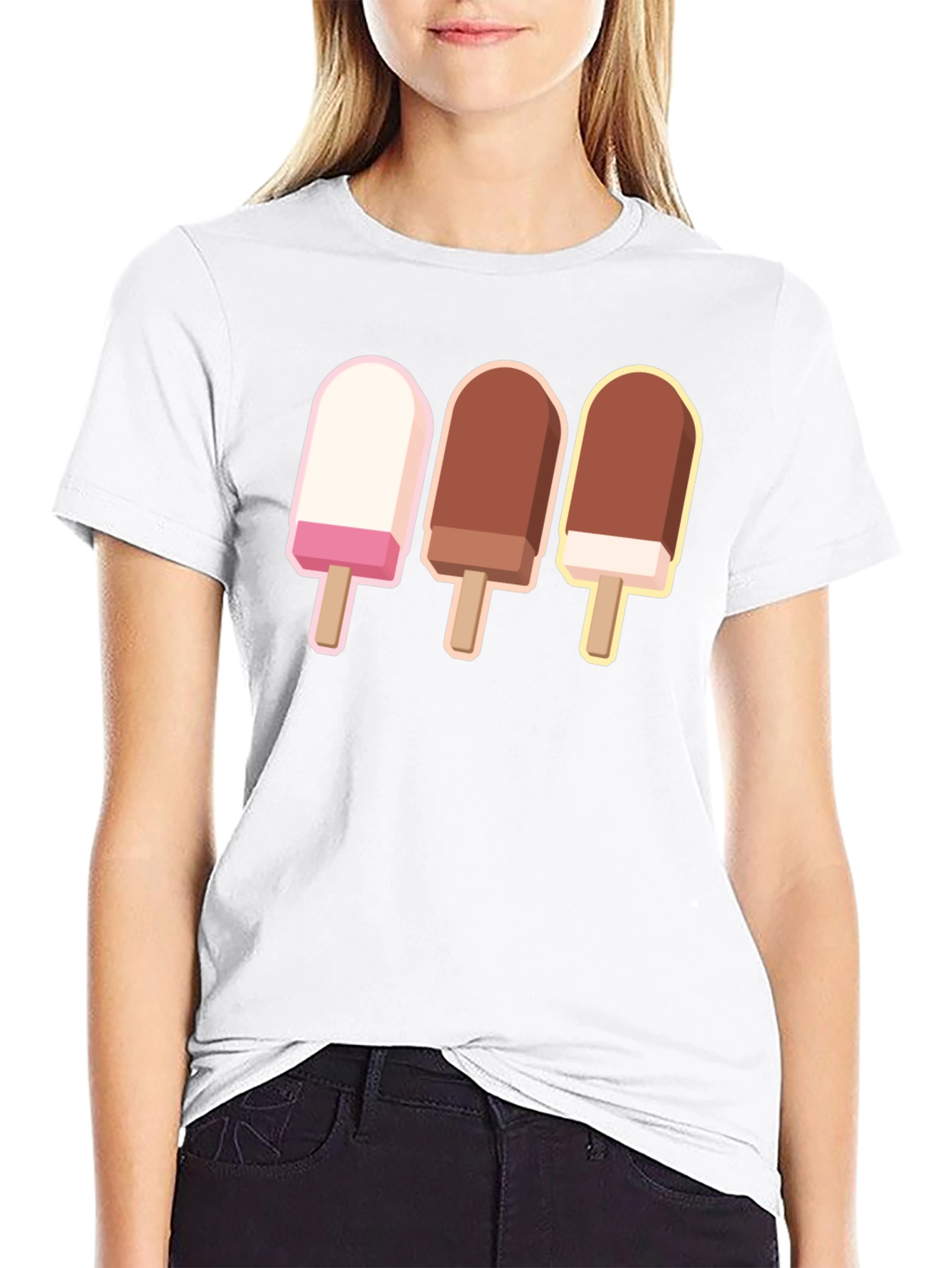 Ice Cream Pops Graphic T-Shirt - Sweet Summer Style