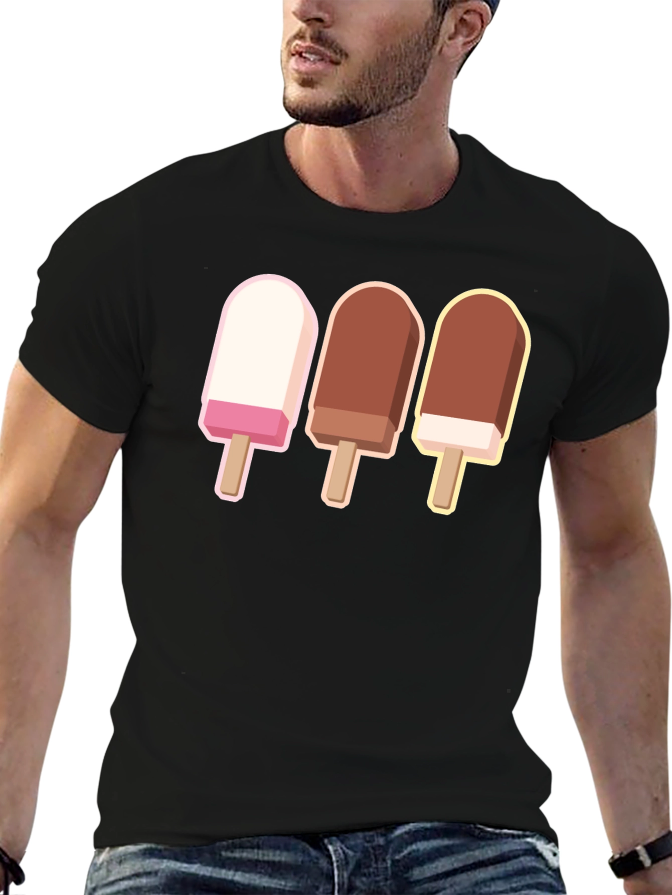 Ice Cream Pops Graphic T-Shirt - Sweet Summer Style