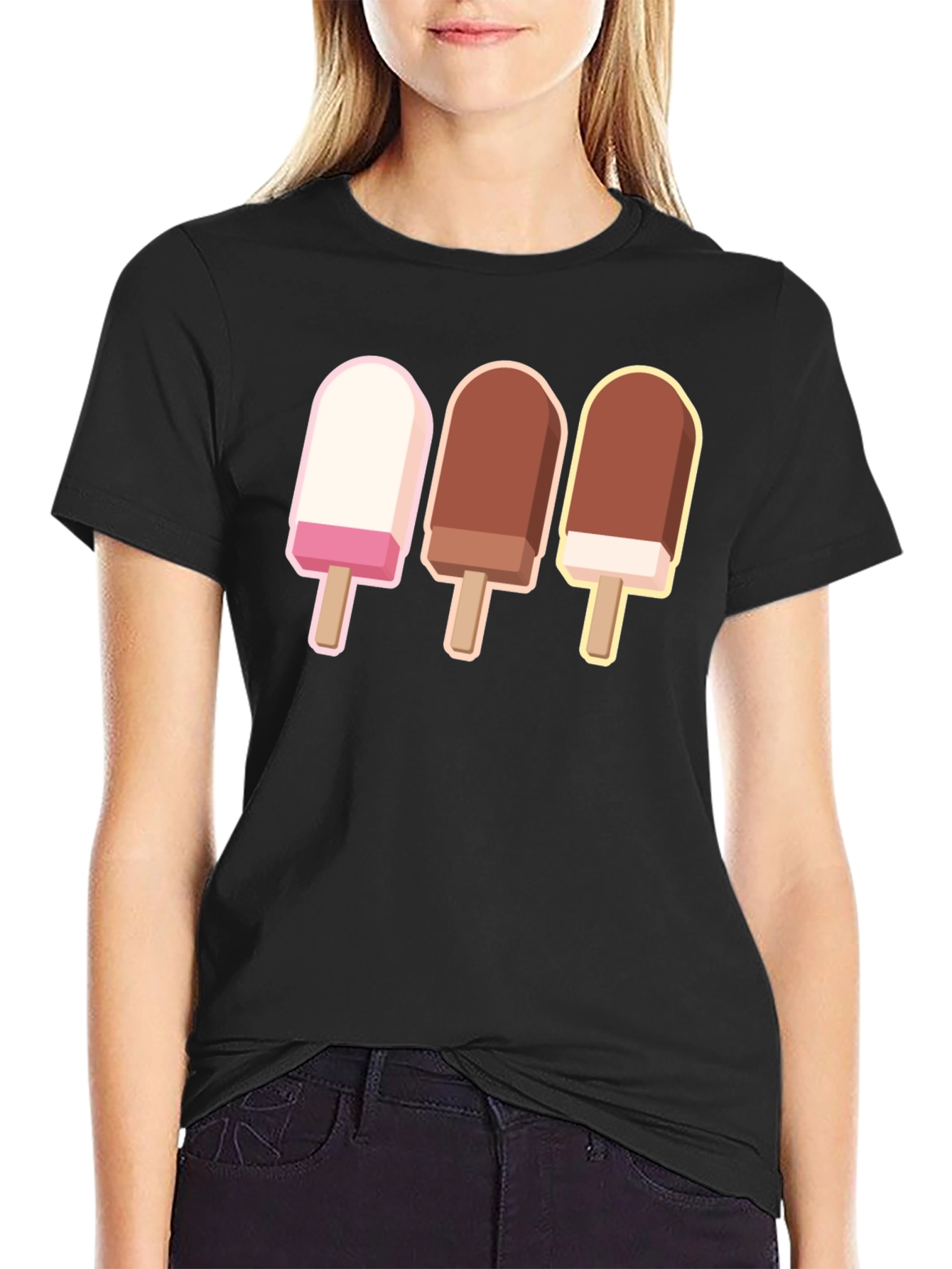 Ice Cream Pops Graphic T-Shirt - Sweet Summer Style