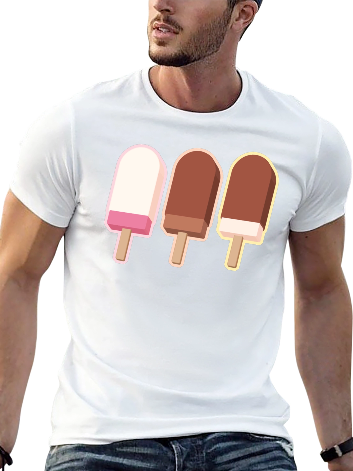 Ice Cream Pops Graphic T-Shirt - Sweet Summer Style