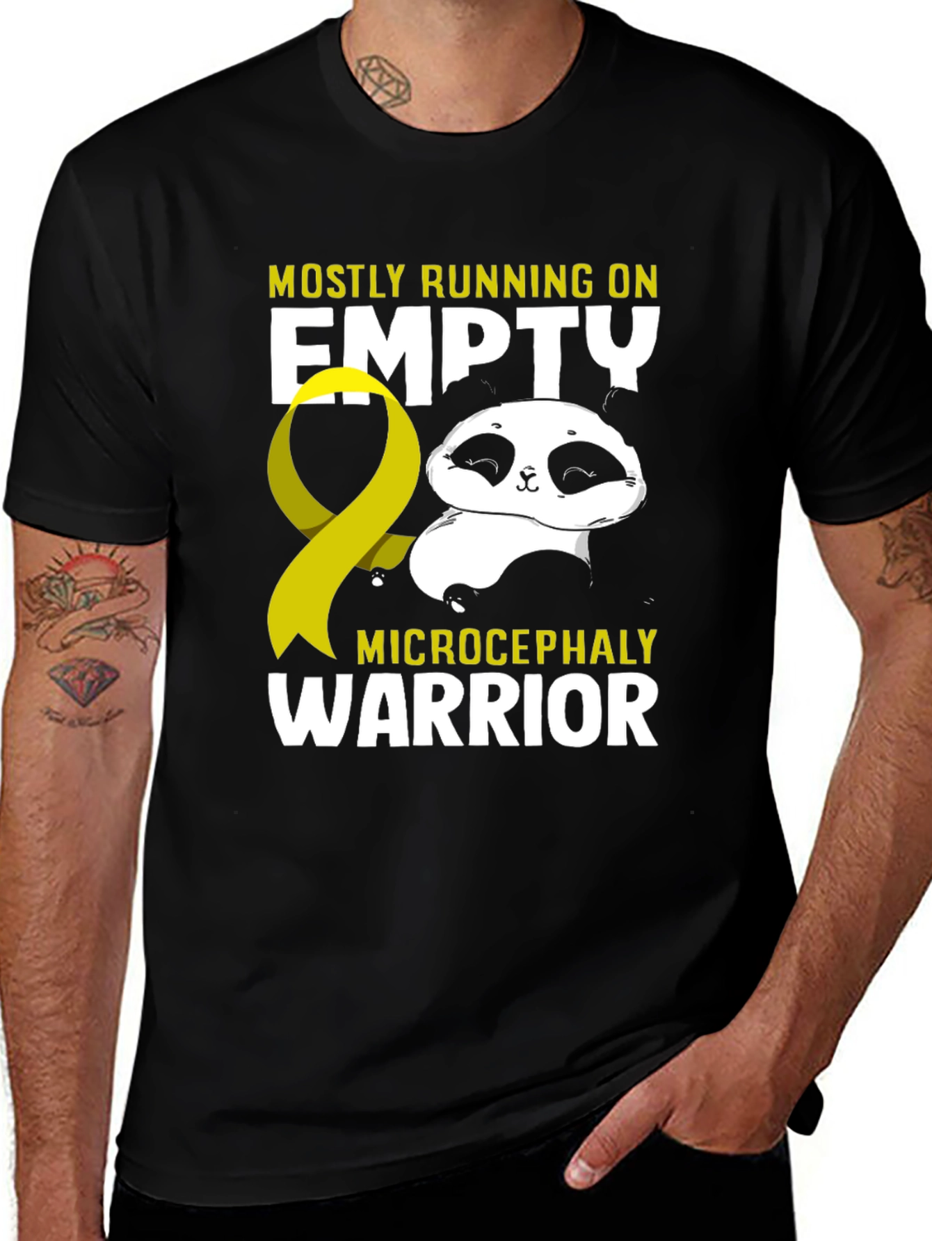 Microcephaly Warrior Panda T-Shirt