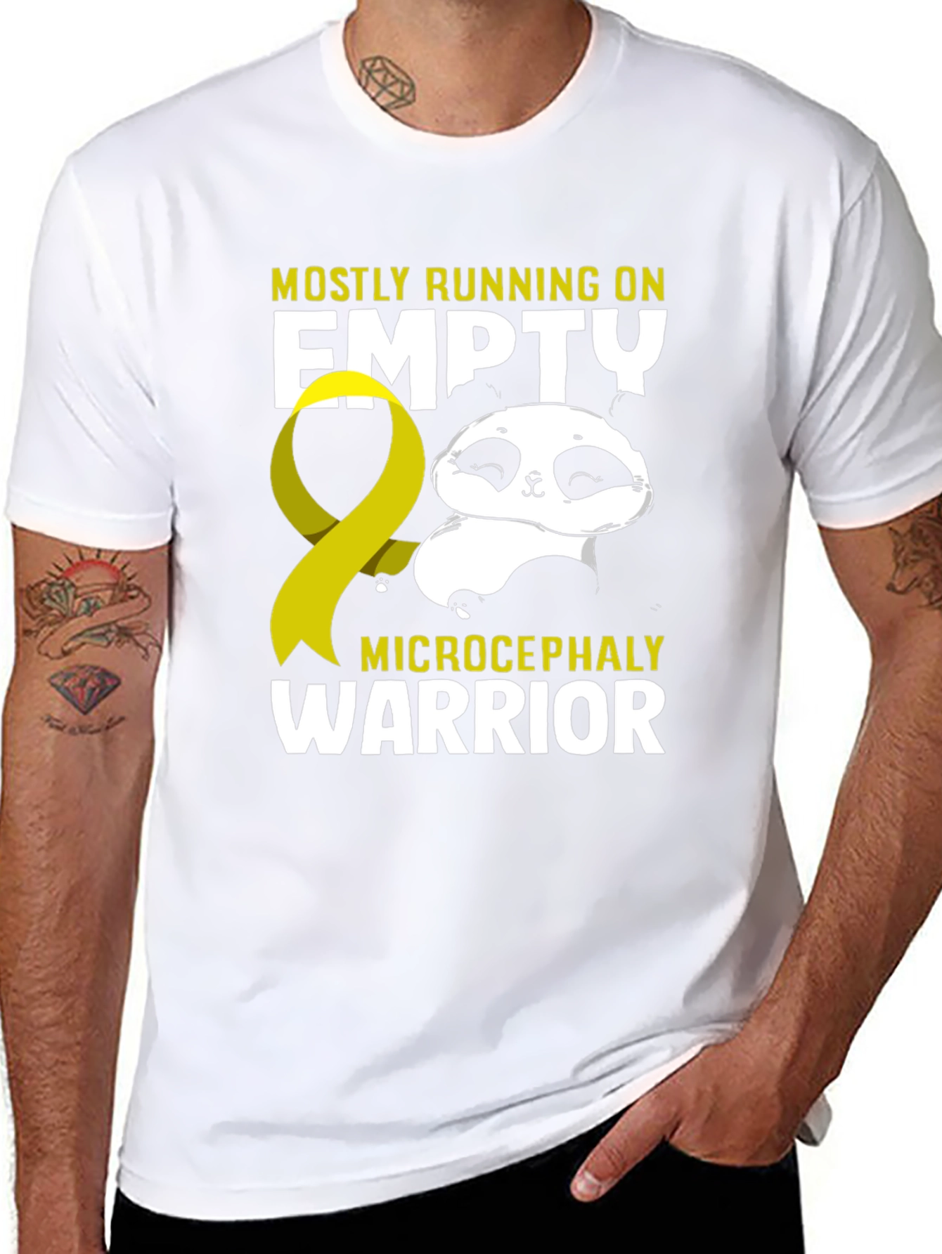 Microcephaly Warrior Panda T-Shirt
