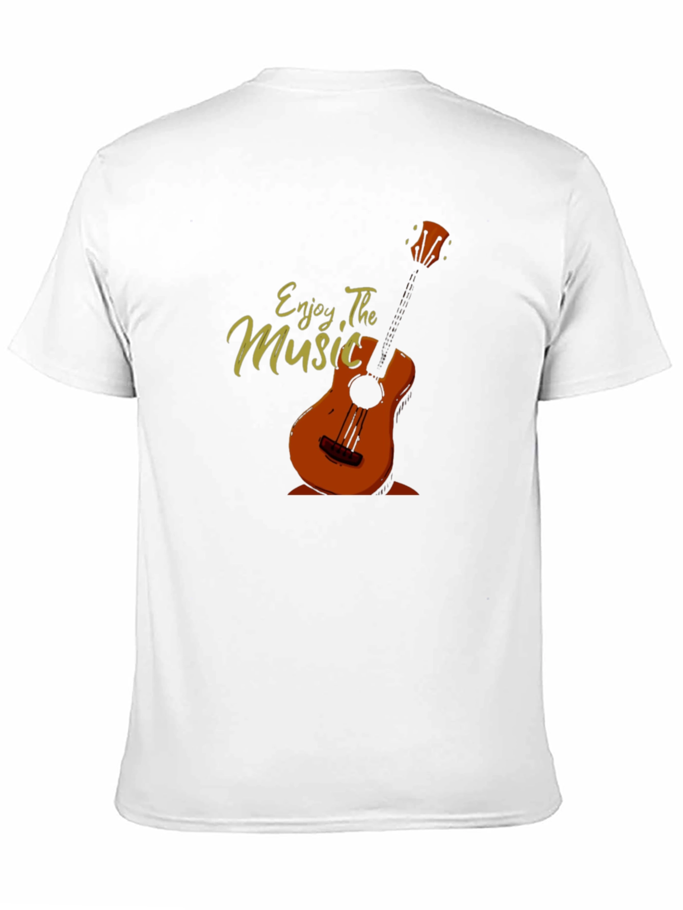 Enjoy The Music Graphic Print Black T-Shirt