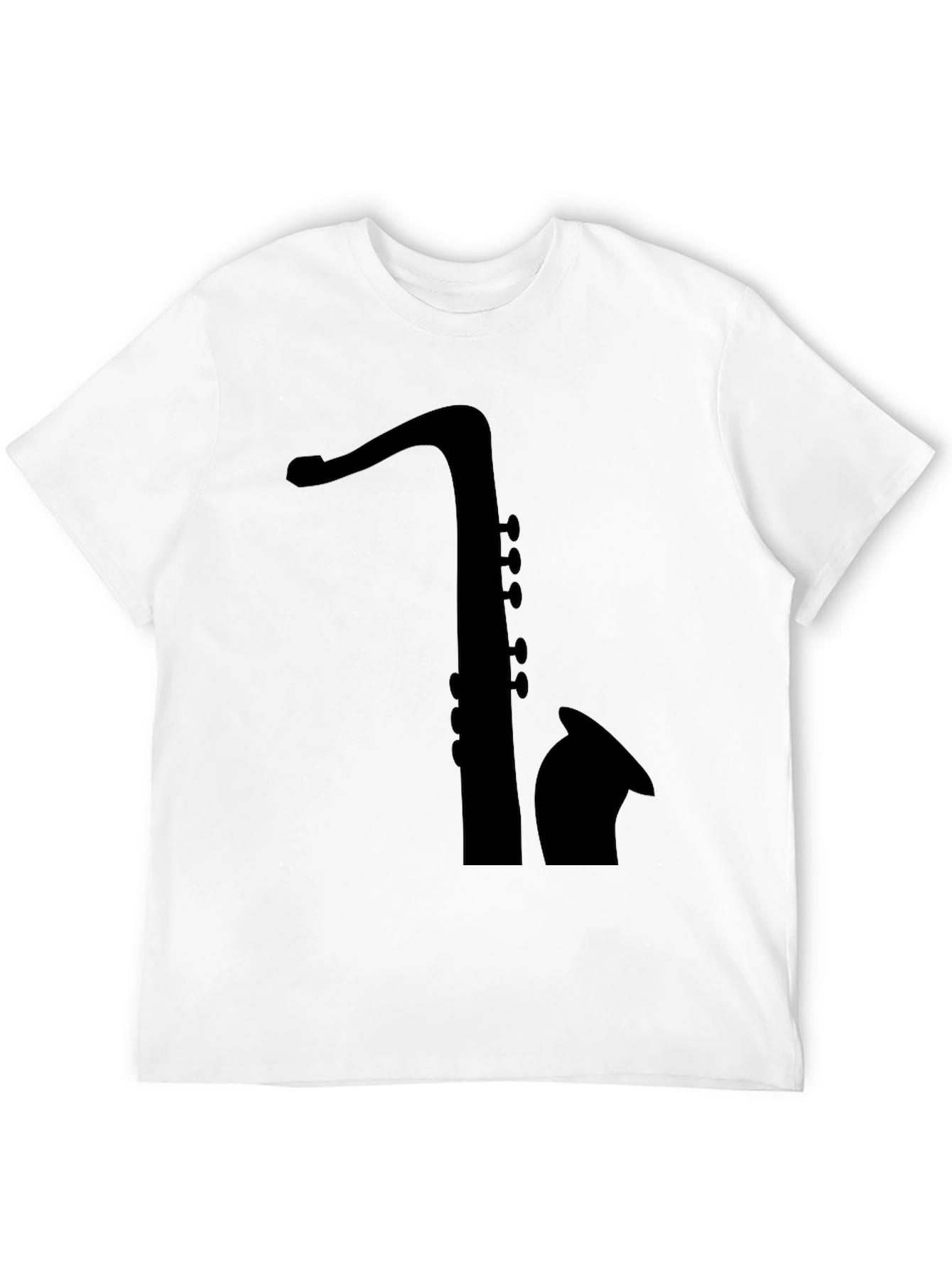 Saxophone Silhouette Tee - Classic Musician T-Shirt