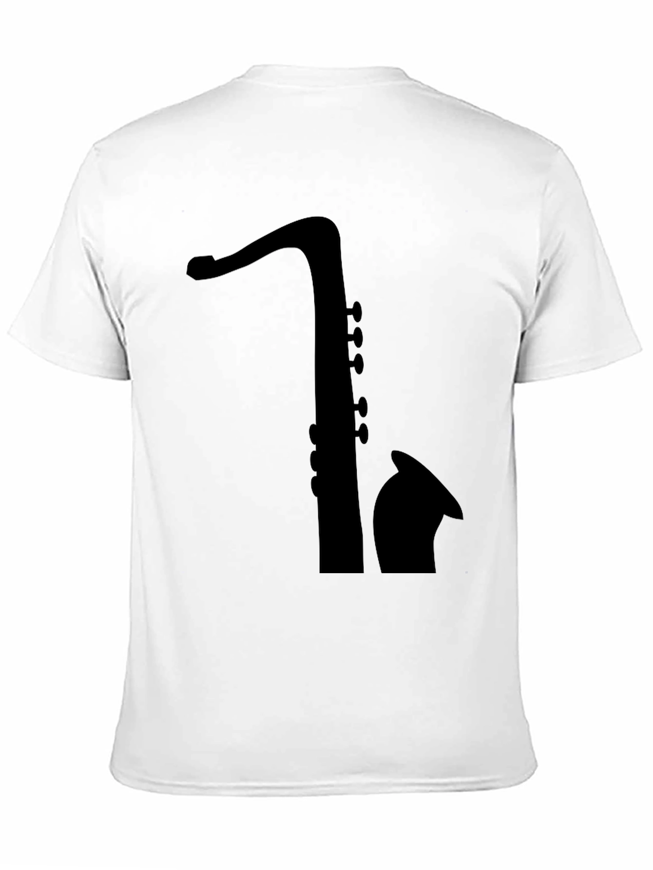 Saxophone Silhouette Tee - Classic Musician T-Shirt