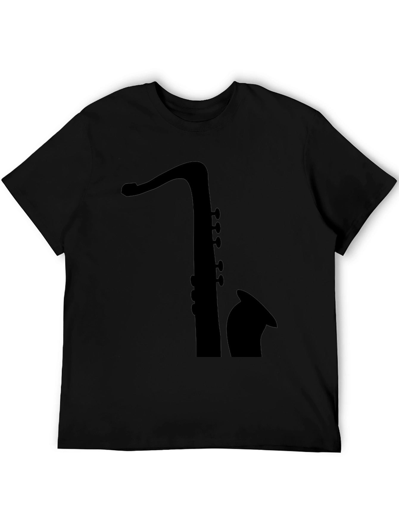 Saxophone Silhouette Tee - Classic Musician T-Shirt