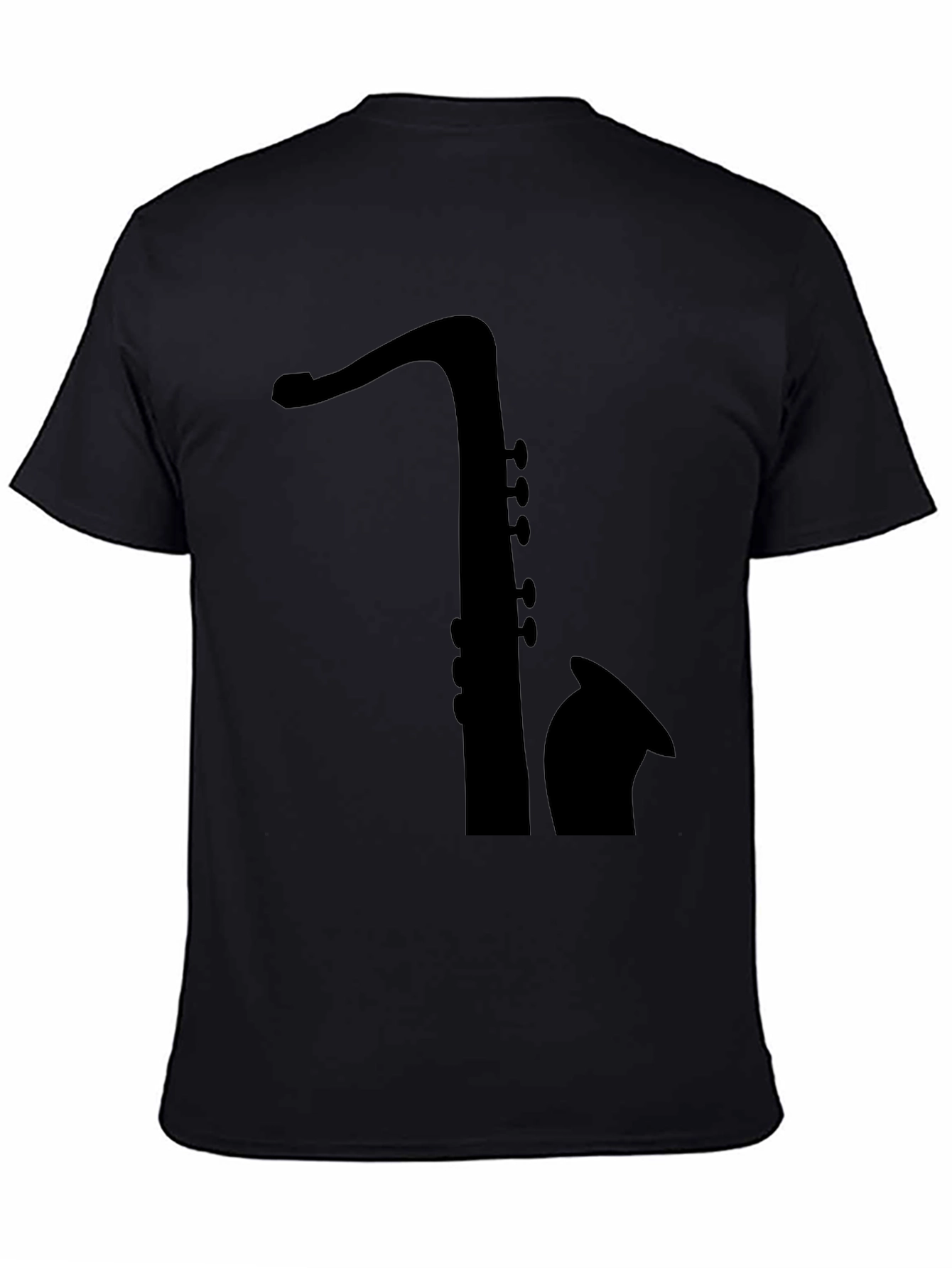 Saxophone Silhouette Tee - Classic Musician T-Shirt