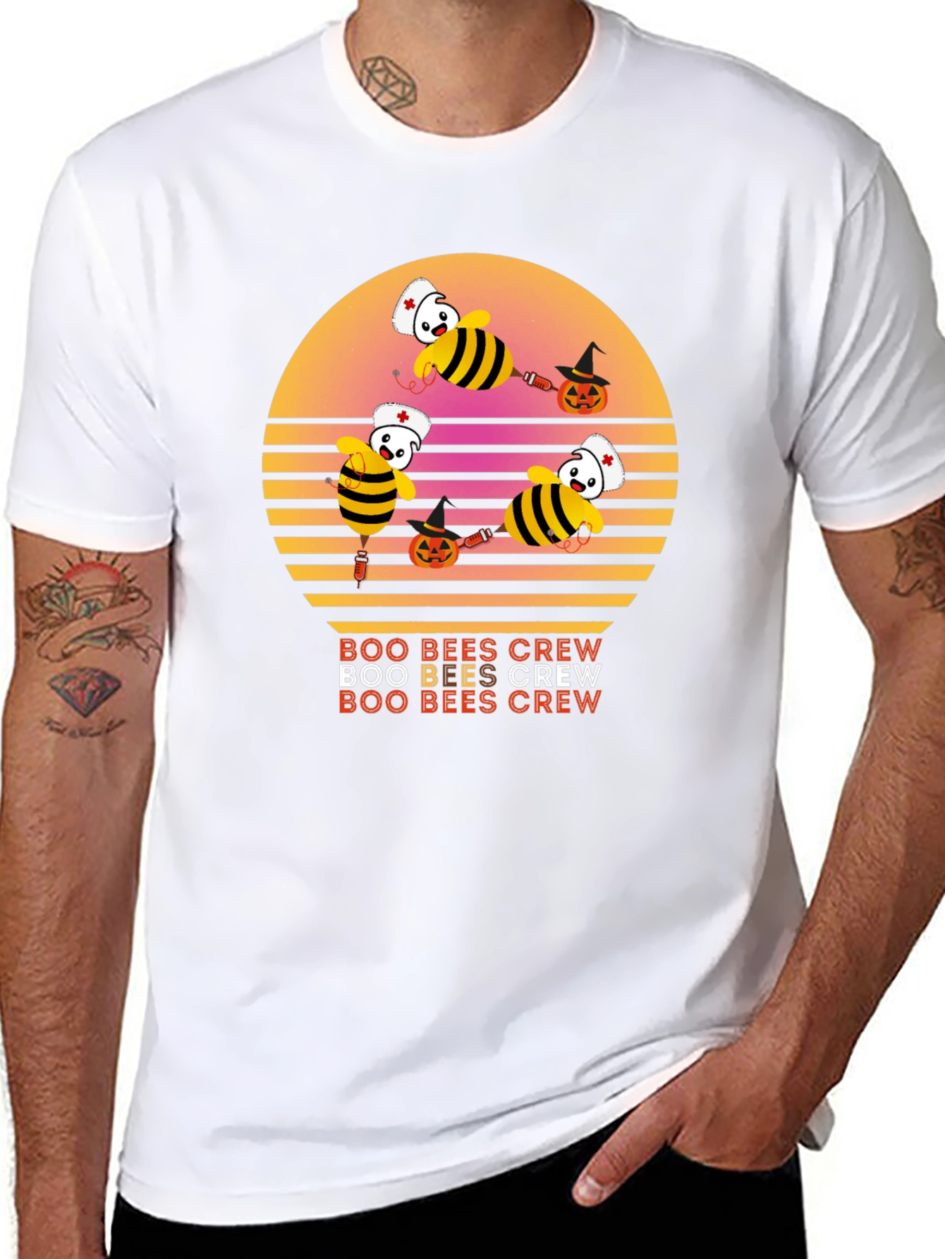 Boo Bees Crew Halloween T-Shirt