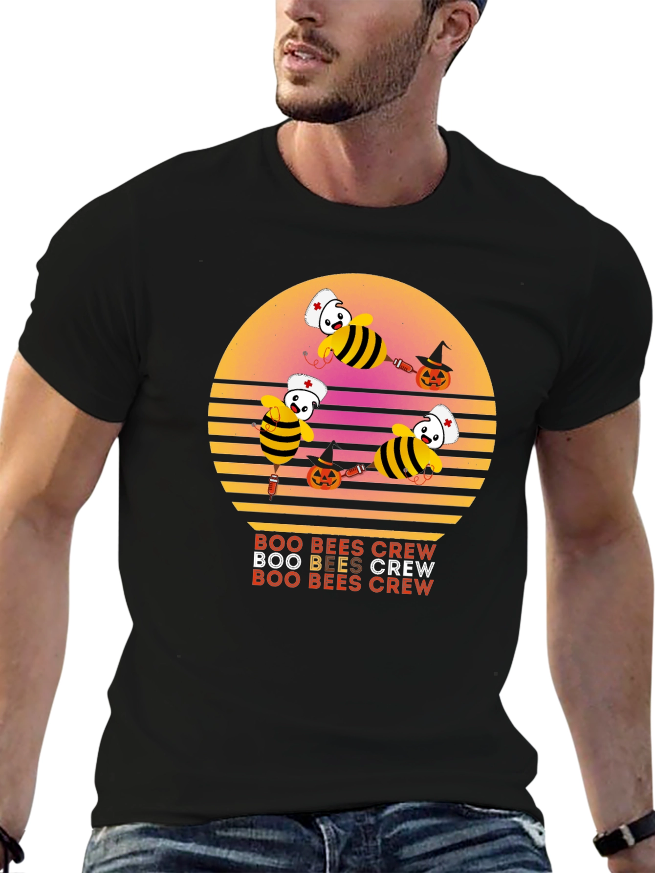 Boo Bees Crew Halloween T-Shirt