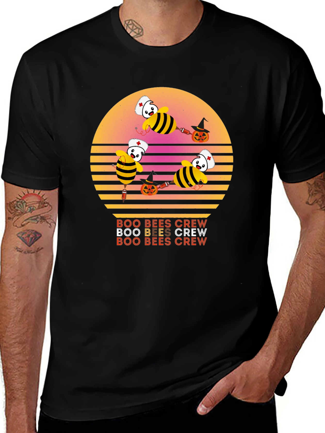 Boo Bees Crew Halloween T-Shirt