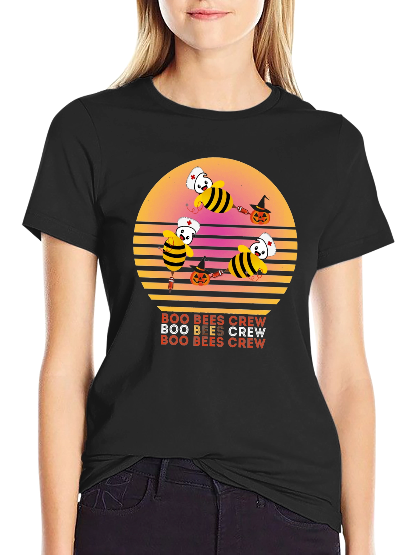 Boo Bees Crew Halloween T-Shirt