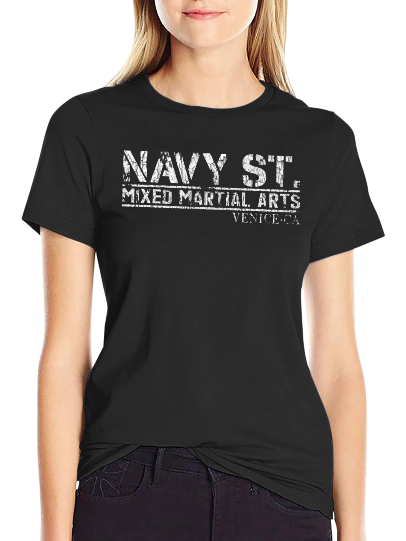 Navy St. Mixed Martial Arts Black T-Shirt