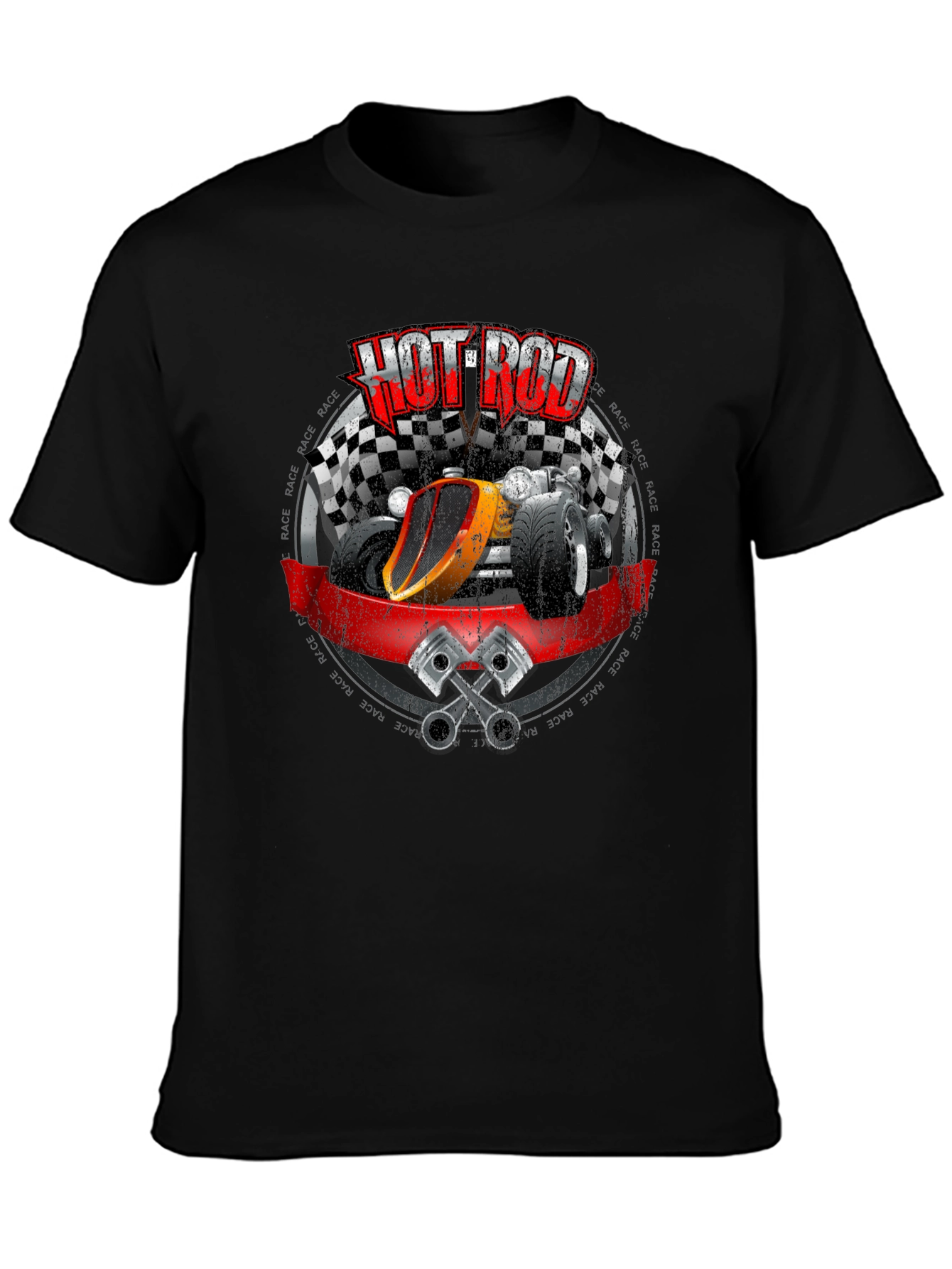 Hot Rod Graphic Tee - Race Car T-Shirt