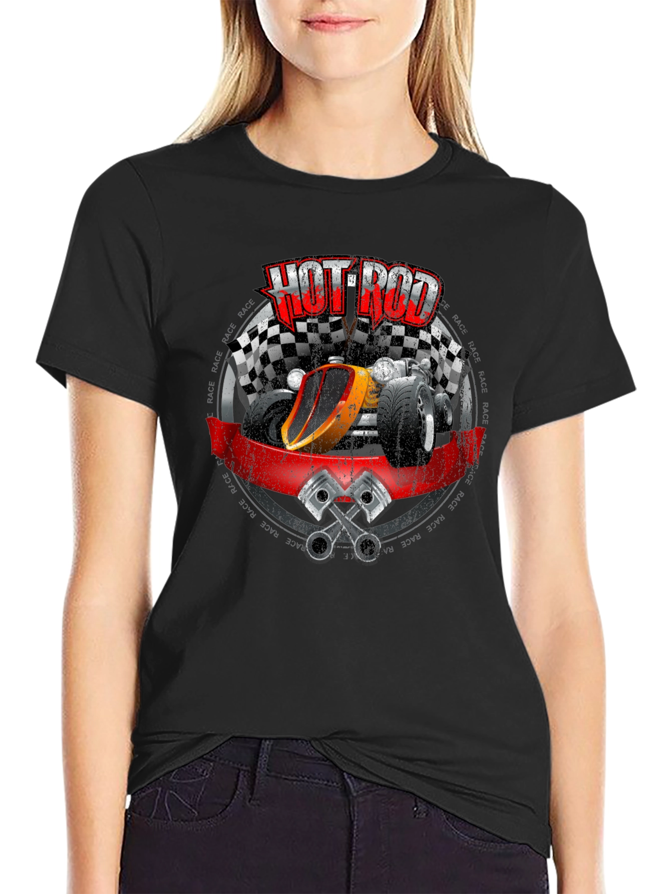 Hot Rod Graphic Tee - Race Car T-Shirt