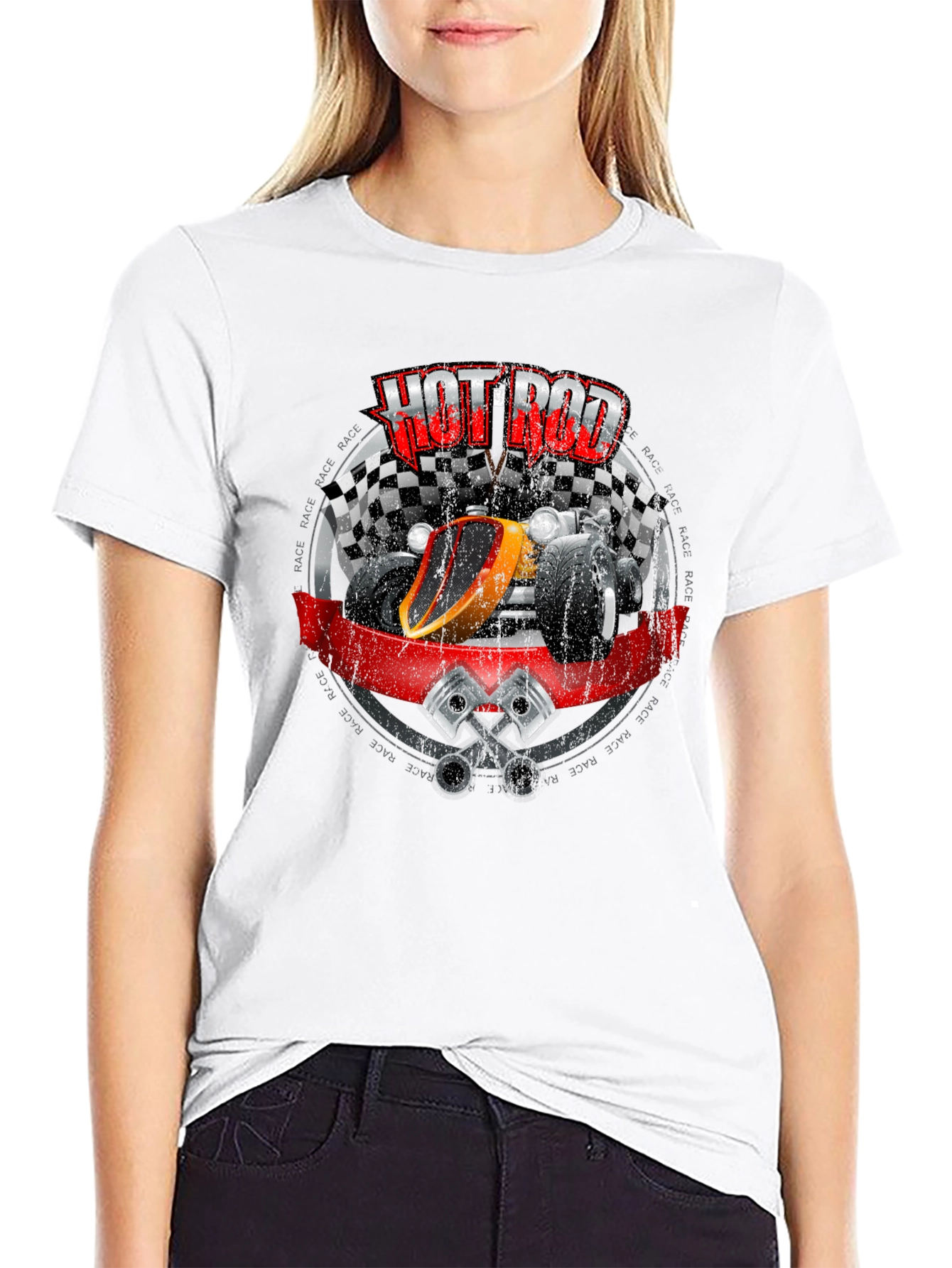 Hot Rod Graphic Tee - Race Car T-Shirt