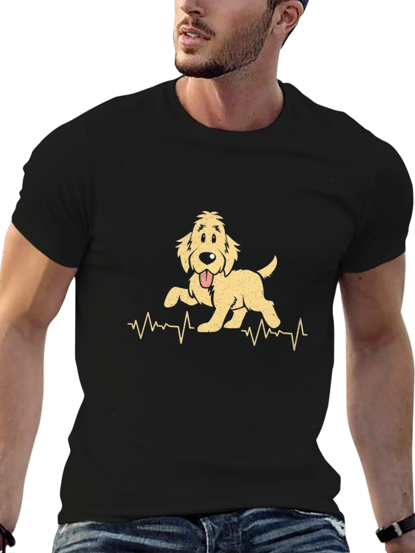Dog Heartbeat T-Shirt - Cute Pet Lover Tee