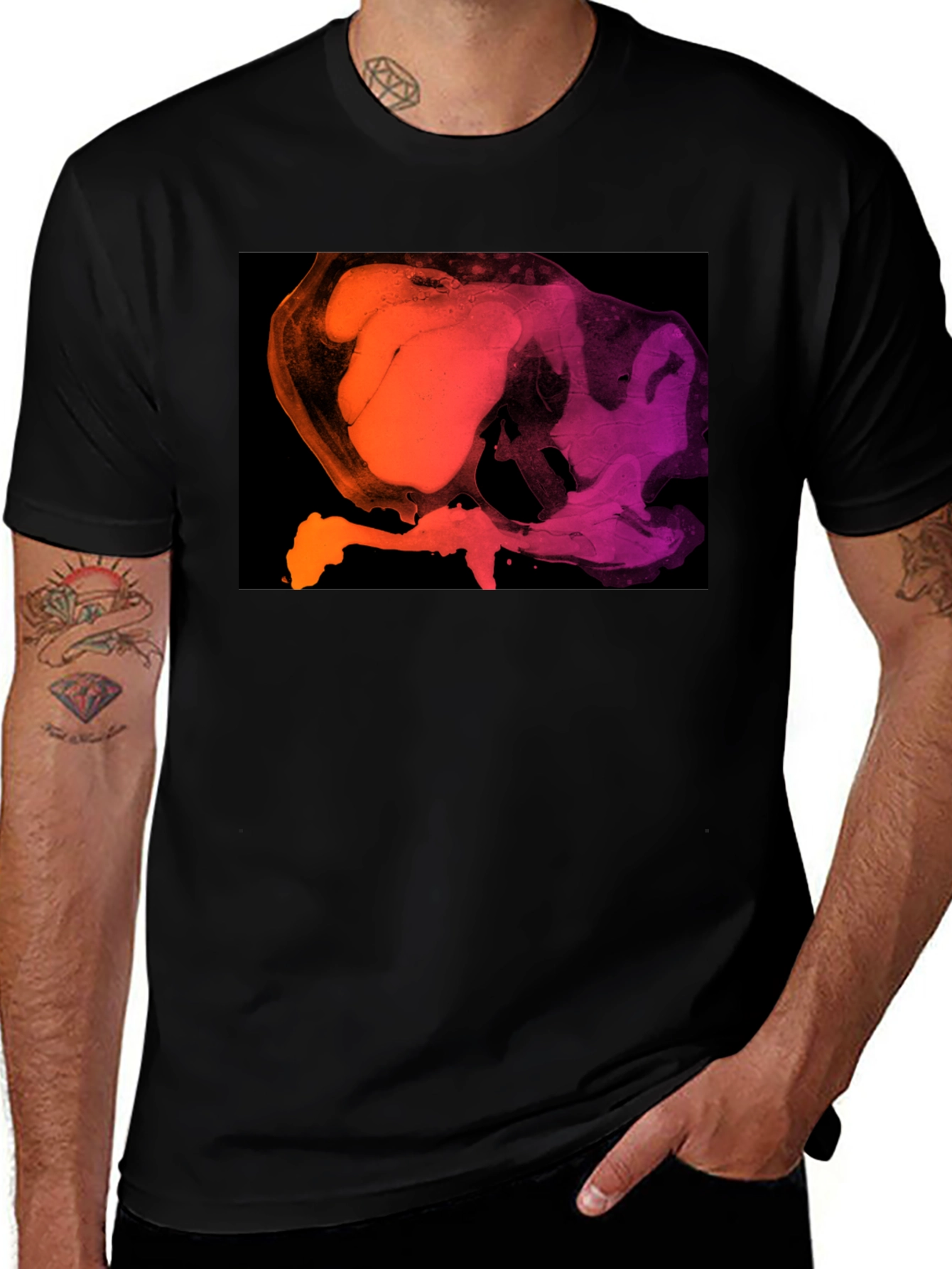 Abstract Gradient T-Shirt - Modern Art Tee