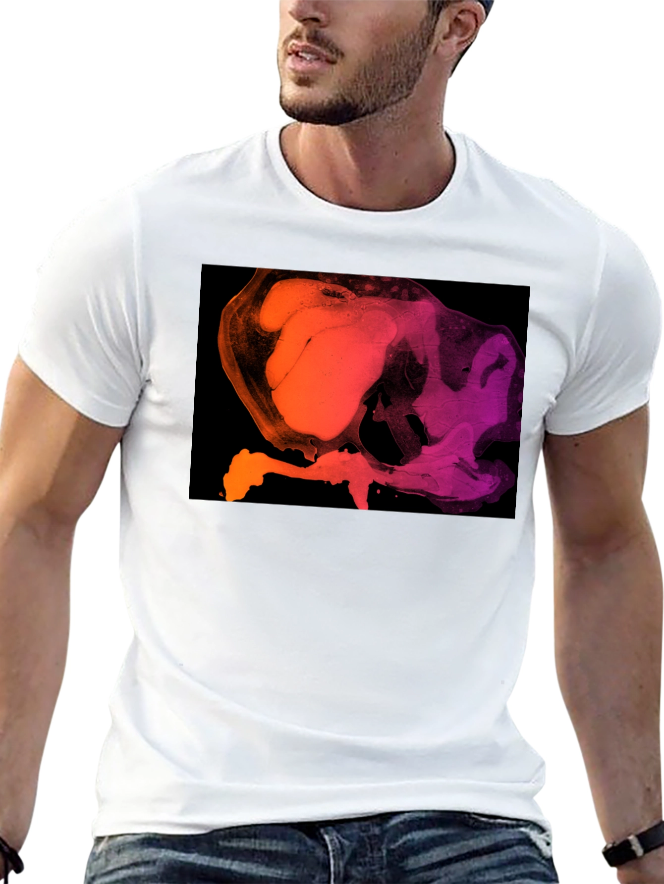 Abstract Gradient T-Shirt - Modern Art Tee