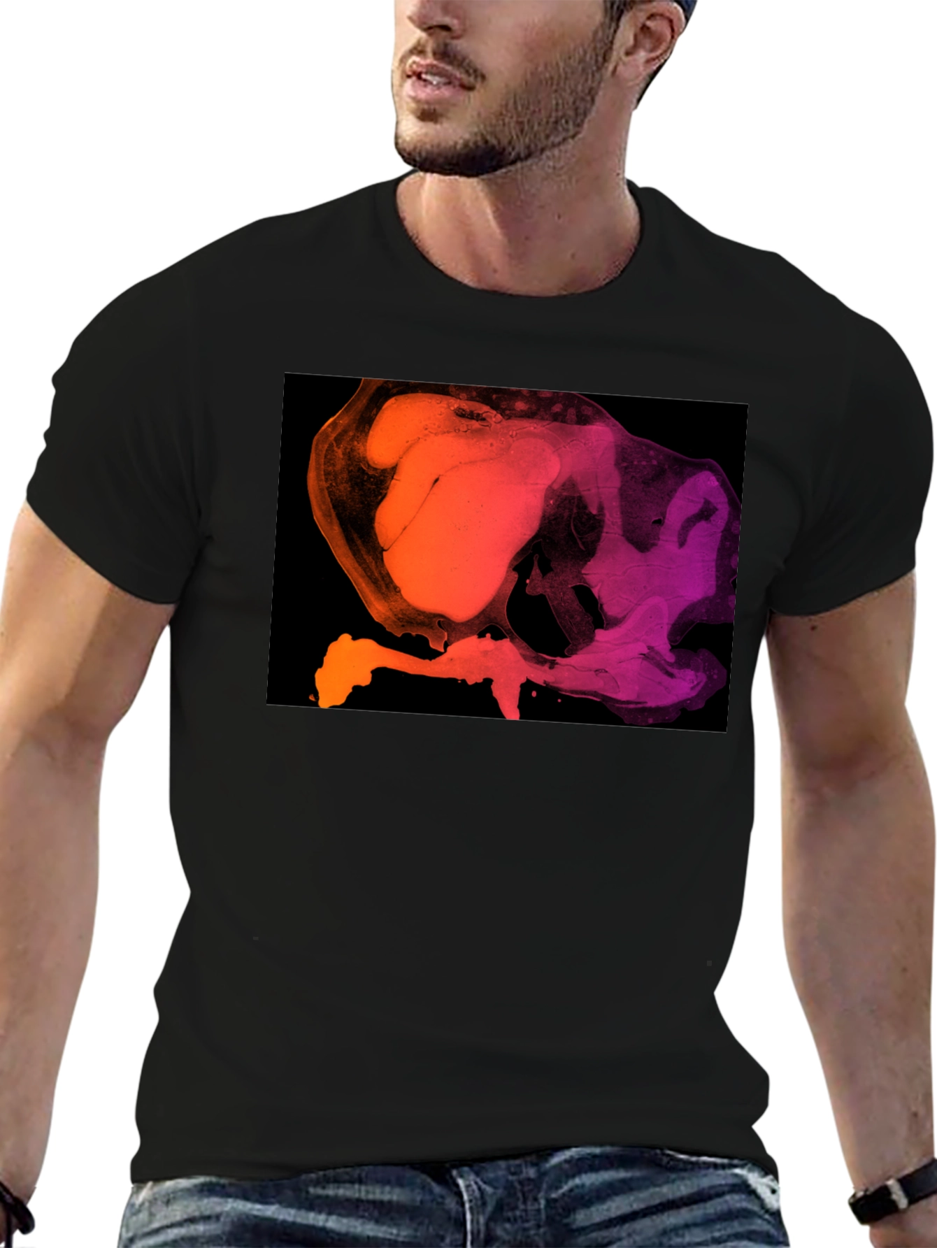 Abstract Gradient T-Shirt - Modern Art Tee