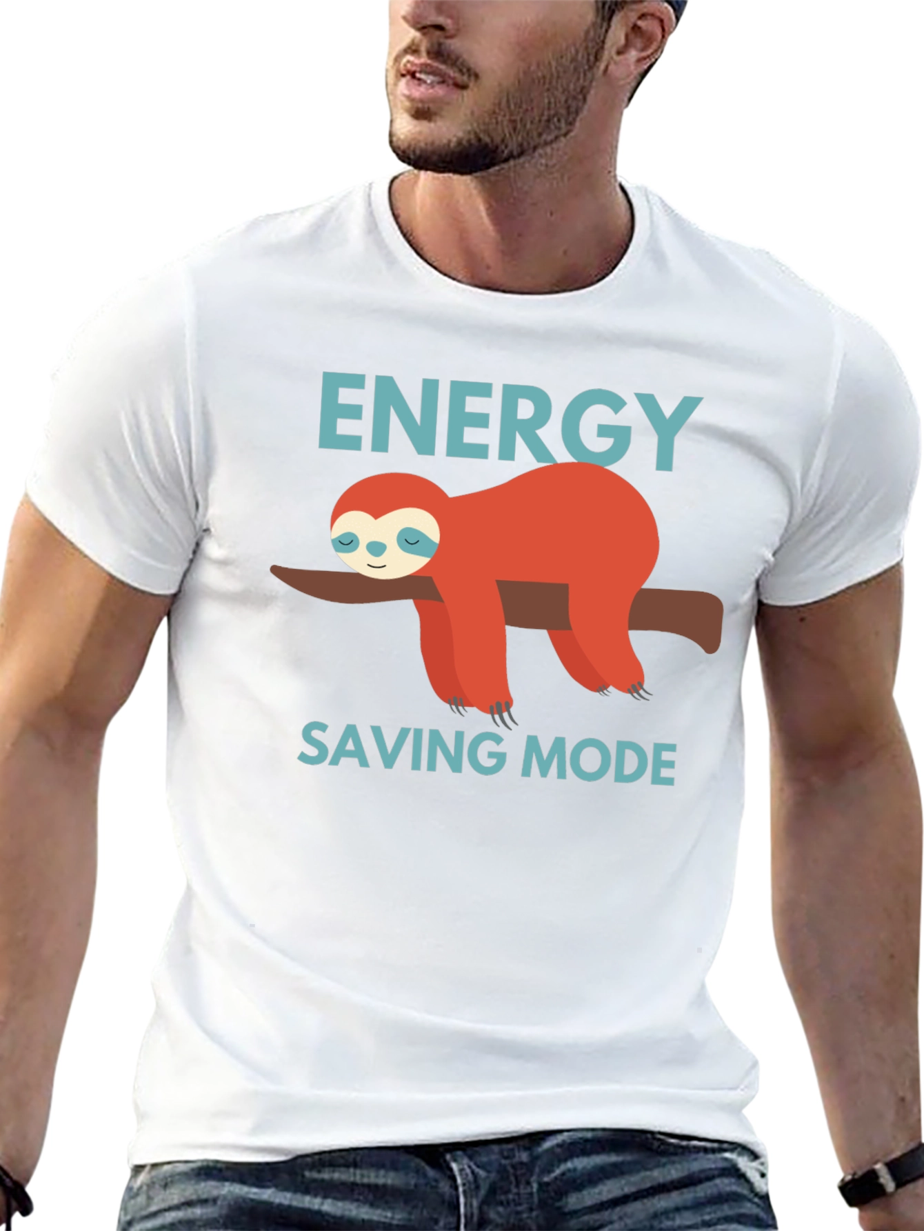 Energy Saving Mode Sloth Graphic Tee