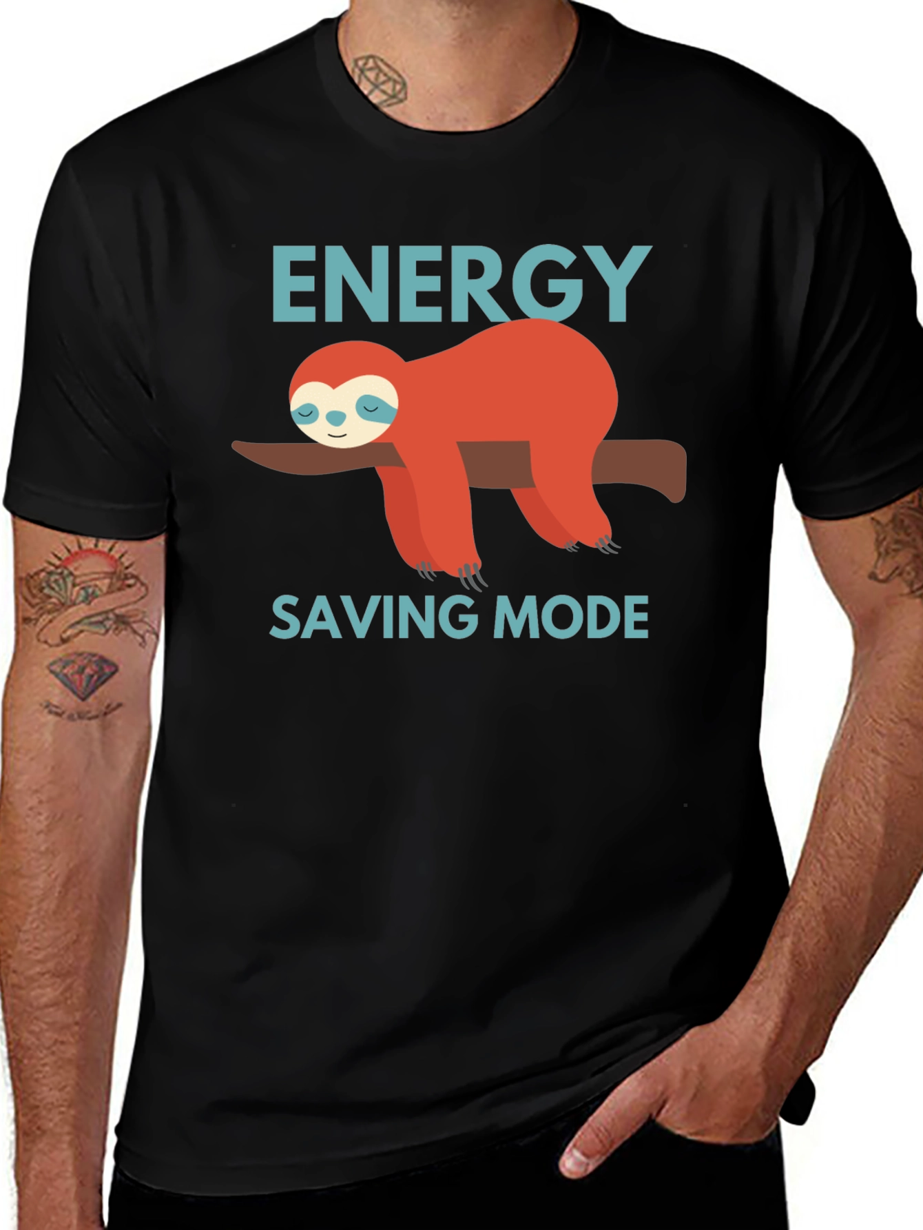 Energy Saving Mode Sloth Graphic Tee