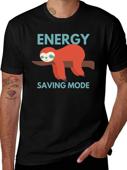 Energy Saving Mode Sloth Graphic Tee