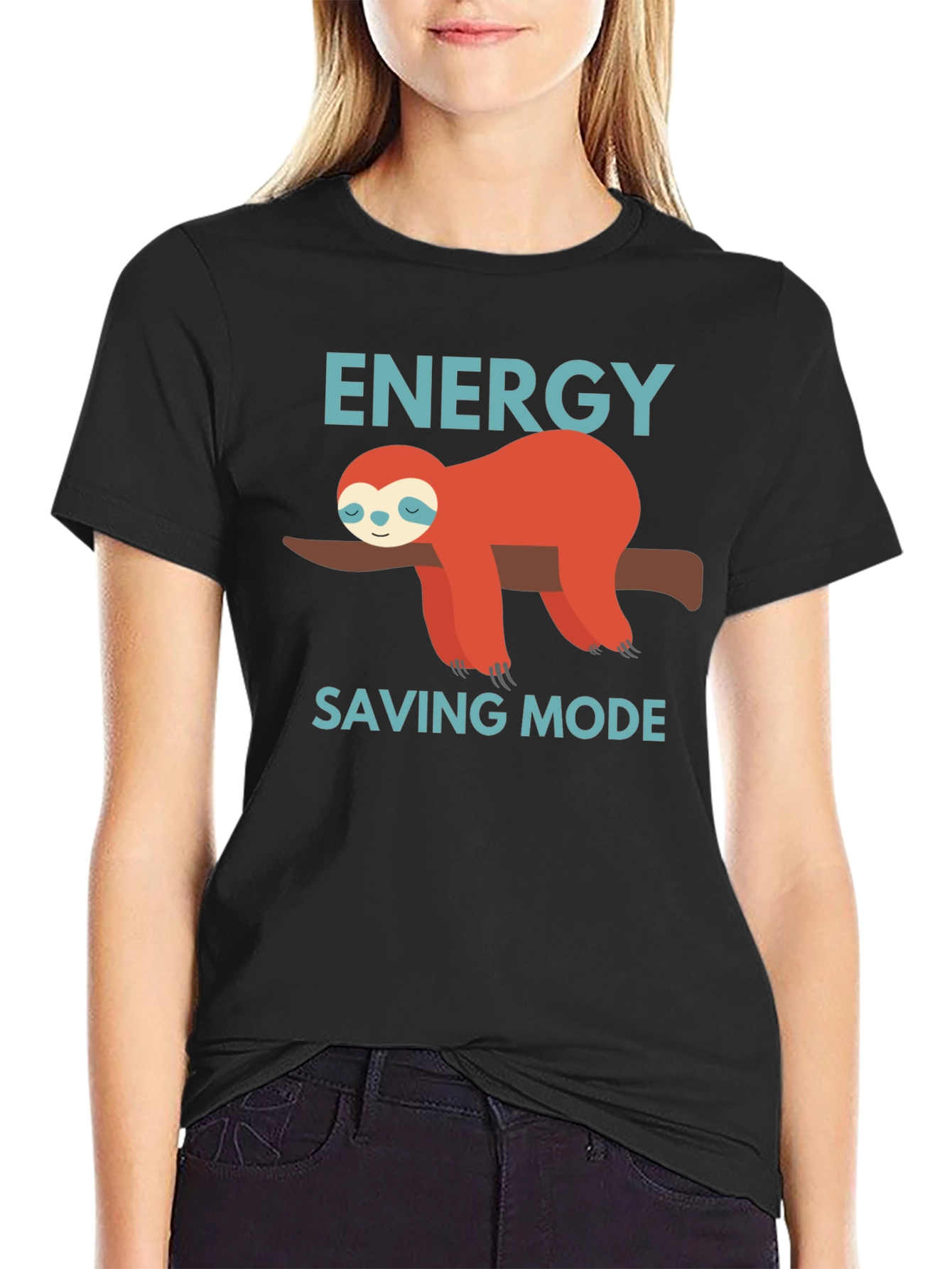 Energy Saving Mode Sloth Graphic Tee