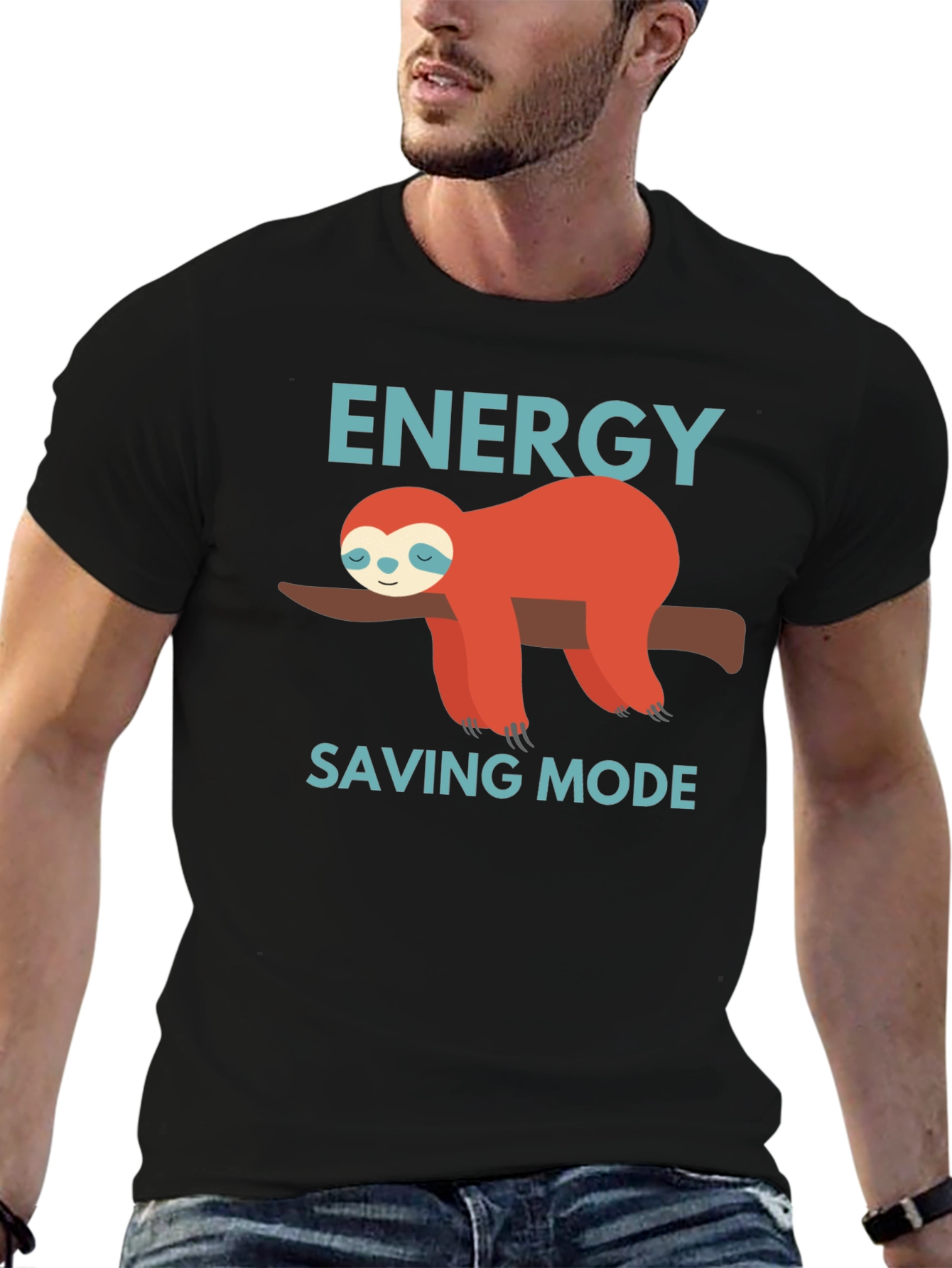 Energy Saving Mode Sloth Graphic Tee