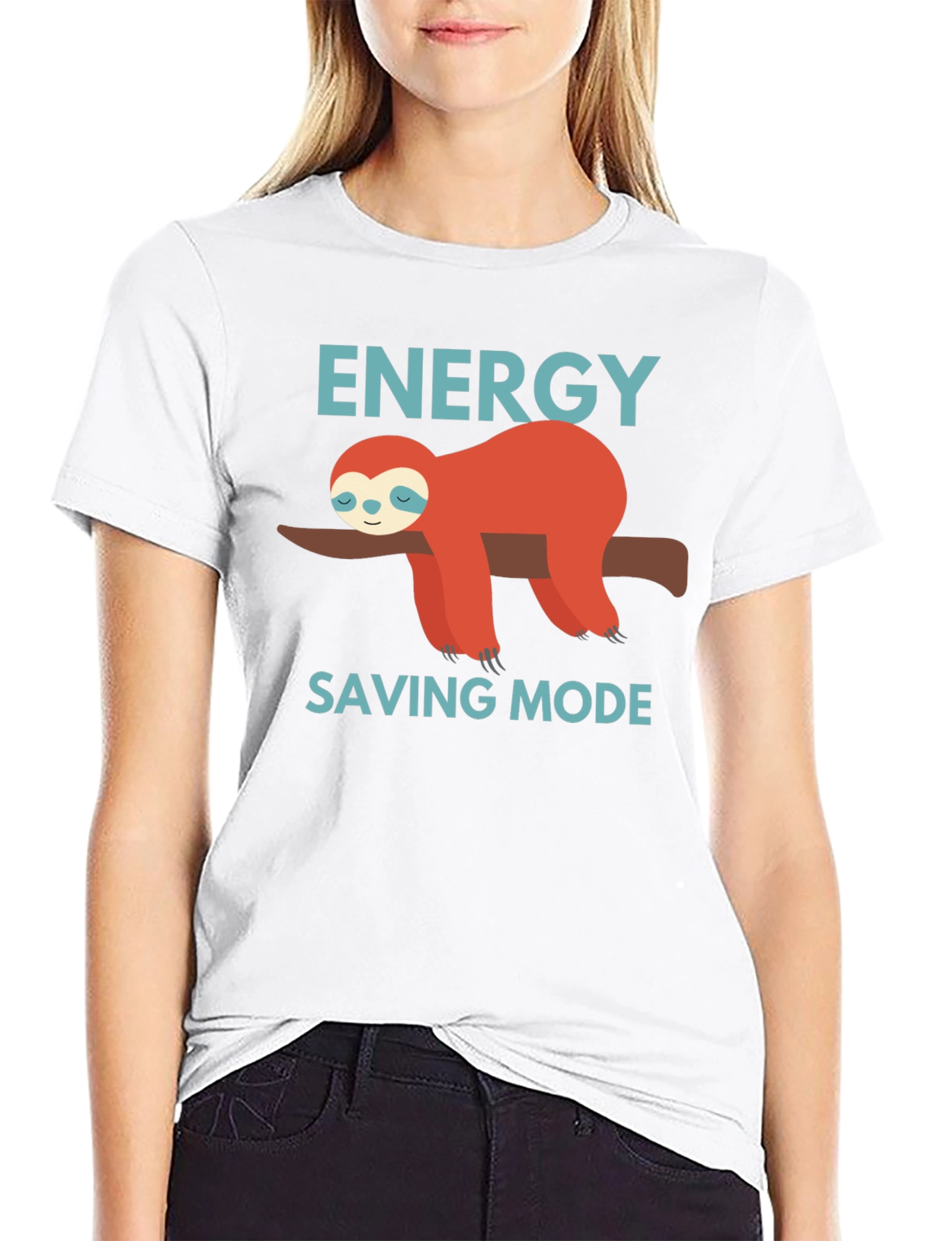 Energy Saving Mode Sloth Graphic Tee